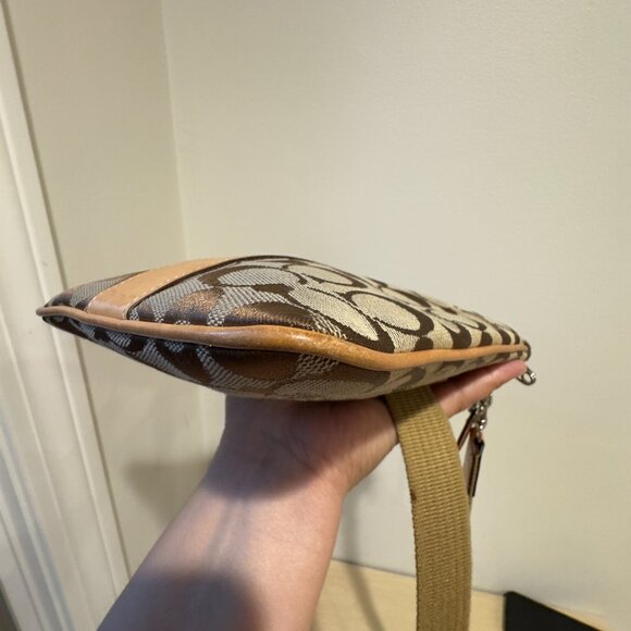 Coach Signature Canvas Swingpack Crossbody | Tan Monogram CML 👜✨ - Picture 10 of 16